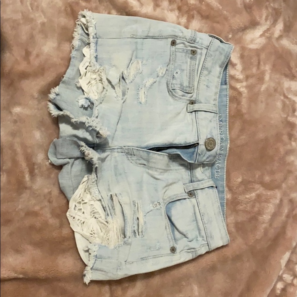 Ripped Jean shorts